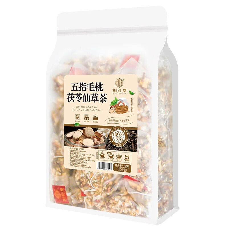 Five Finger Peach Poria Cocos Xiancao Tea Herbal Tea 250g