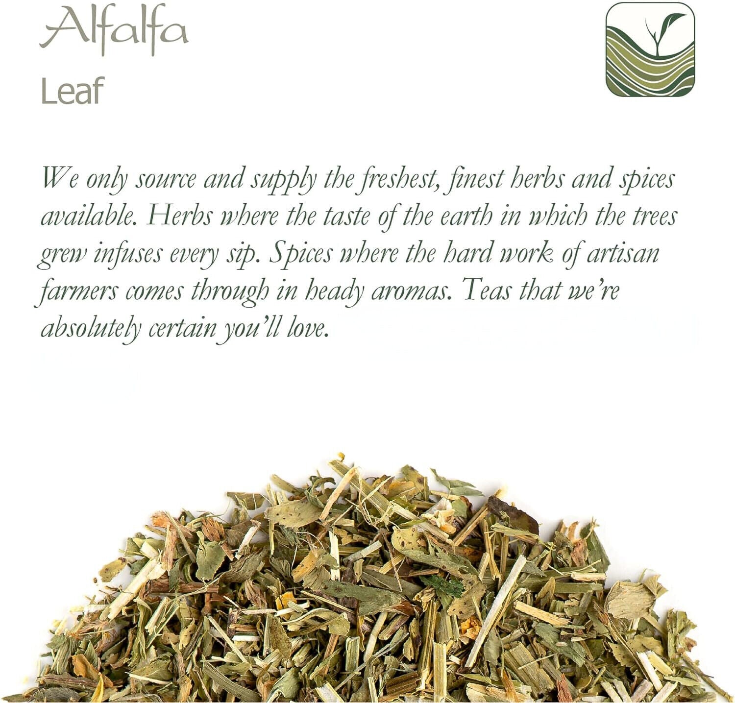 Alfalfa Herb Organic Medicago Sativa - Quality Lucerne - Erba Medica Tonic 100g