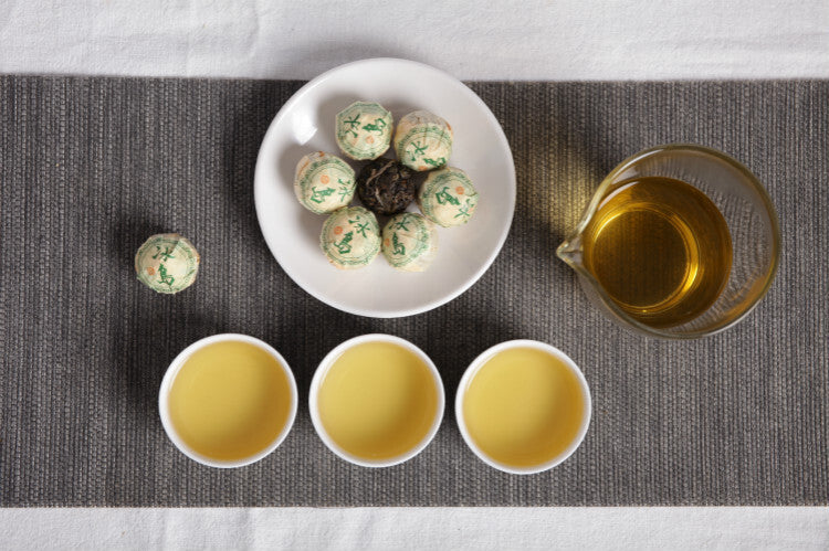 Yunnan Puerh Tea Icelandic Island Sheng Longzhu Arbor Tea, Mini Tuocha 500g