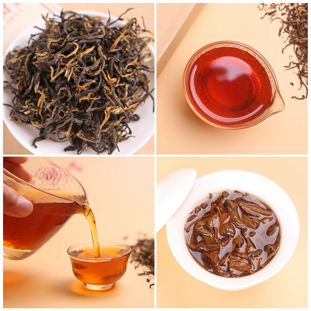 Chinese Black Tea Yunnan Premium Dian Hong Kung Fu Tea Mao Feng Tea Healthy Food