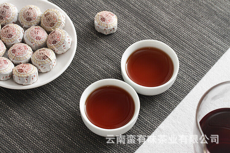 HelloYoung Yunnan Pu'er Tea 500g Glutinous Rice Fragrance Ripe Tuo(White Cotton) Pu'er