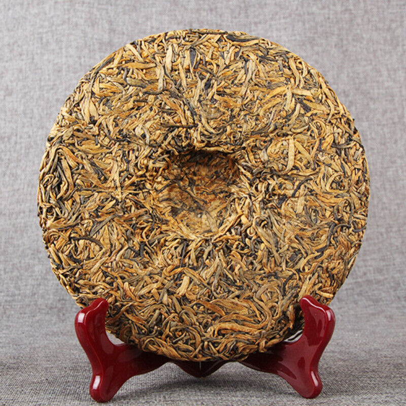 HelloYoung 357g Yunnan Pure Dianhong Black Tea Cake Honey Fragrant Golden Bud Dian Hong Tea