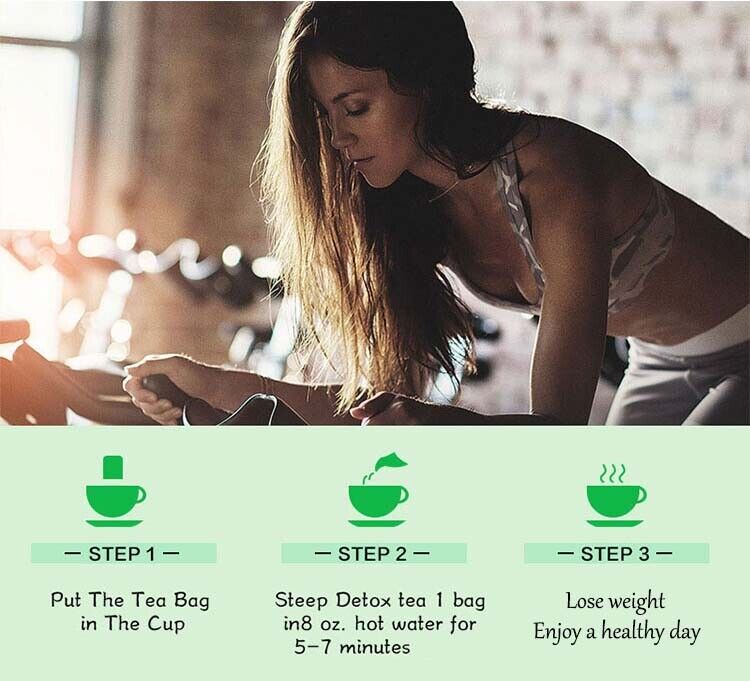 Detox Flat Tummy Tea Bag Natural Organic Herbal Skinny Diet Belly Slimming Tea