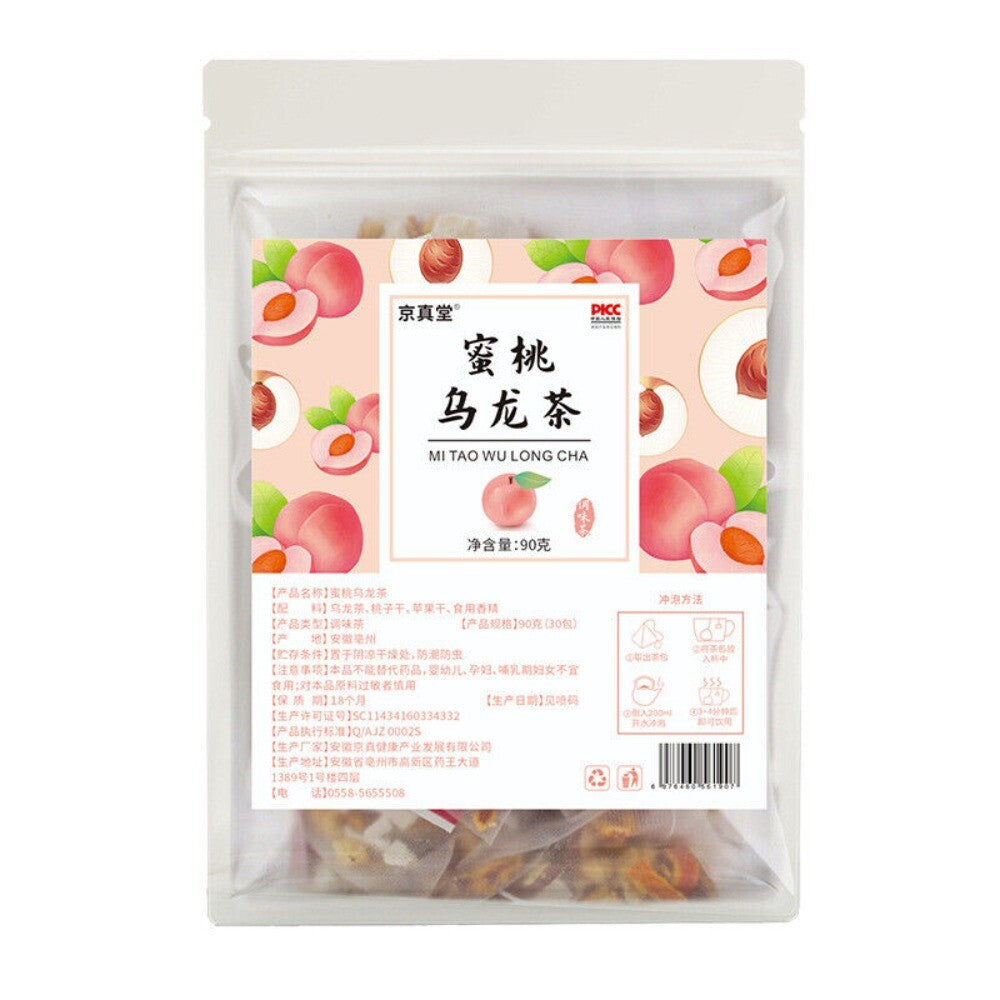White Peach Oolong Tea Bags 30 Count Fruity Herbal Blend
