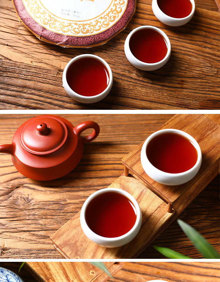 357g Yunnan Tea Pu'er Tea Old Ban Zhang Pu'er Tea Cake Seven Seed Cake Tea