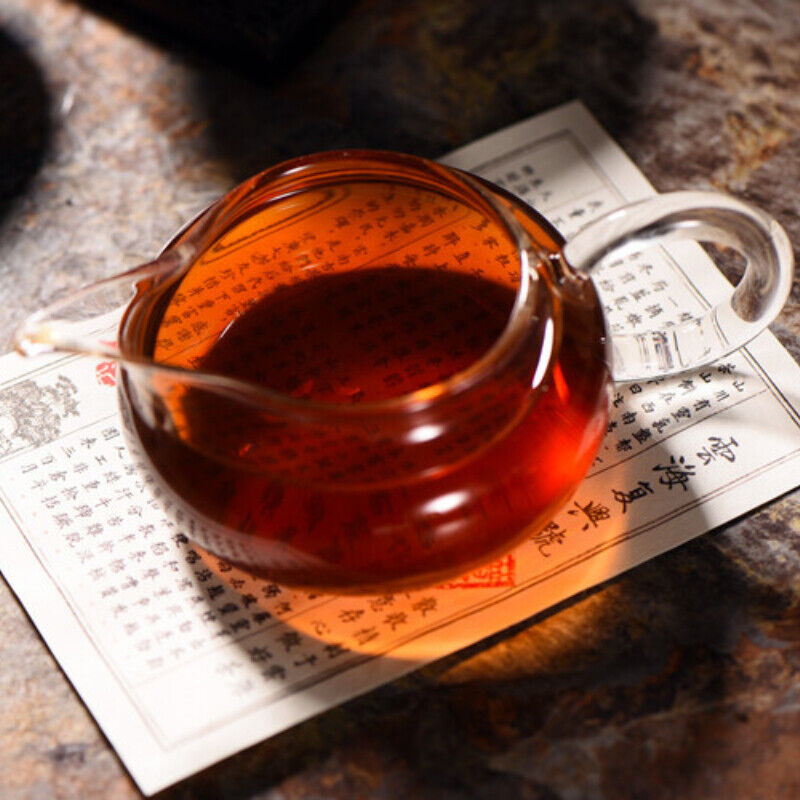 Abnehmen 357g Gelber Siegel Puerh Gekochter Tee Kuchen Gesundheit Schwarzer Tee