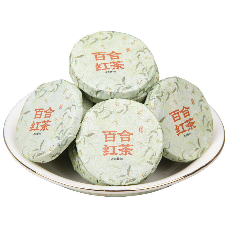 Fongqing Dianhong Premium Floral Tea Blend Yunnan Red Tea Lily Flower Tea