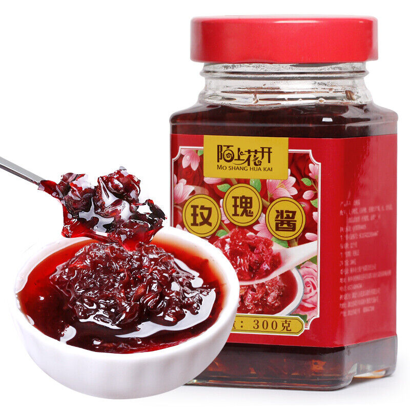 Edible Rose Flower Tea Jam Flower Jam Ingredients Snacks 300g Rose Jam