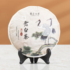 HelloYoung 300g(10.58Oz) Fuding White Tea Date White Tea Cake Tea Gift Box Packaging