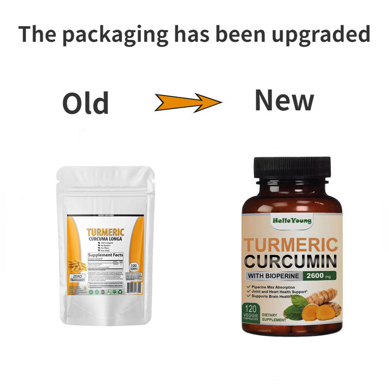 Turmeric Curcumin Curcuma Longa 100 Capsules 500mg 100% Organic