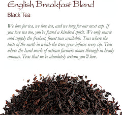 English Breakfast Loose Black Tea - Great with milk or without