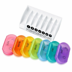 7 Days Top Pill Holder Storage Organizer Plastic Holder Handy Travel Pill Case
