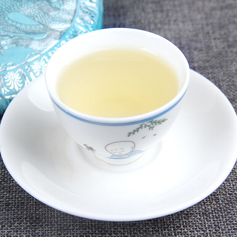 HelloYoung 200g Pu'er Tea Cha Single Bud Moonlight White Cake Tea White Hair Silver Needle