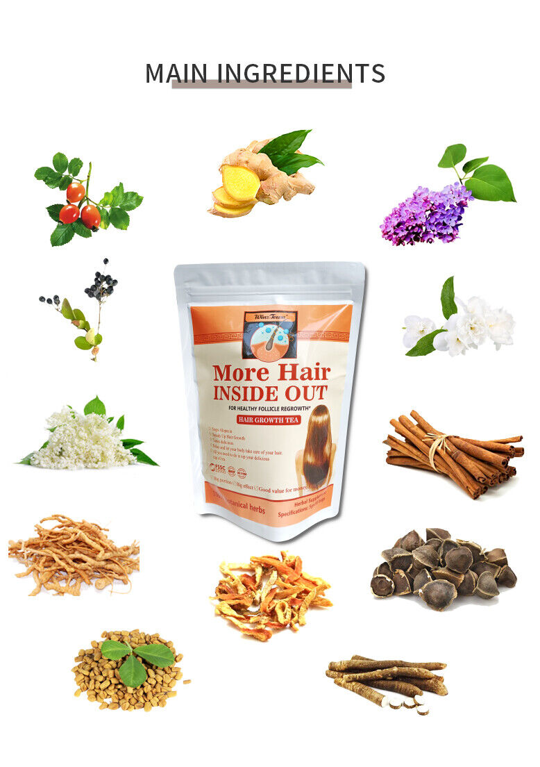 Fast Hair Growth Treatment Tea Follicle Regrowth Herbal Care for All Hair Types