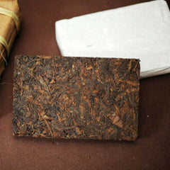 PU'ER TEA Lao Man E Pu-erh Tea Brick 500g Ripe Puer Traditional Pu'er Tea