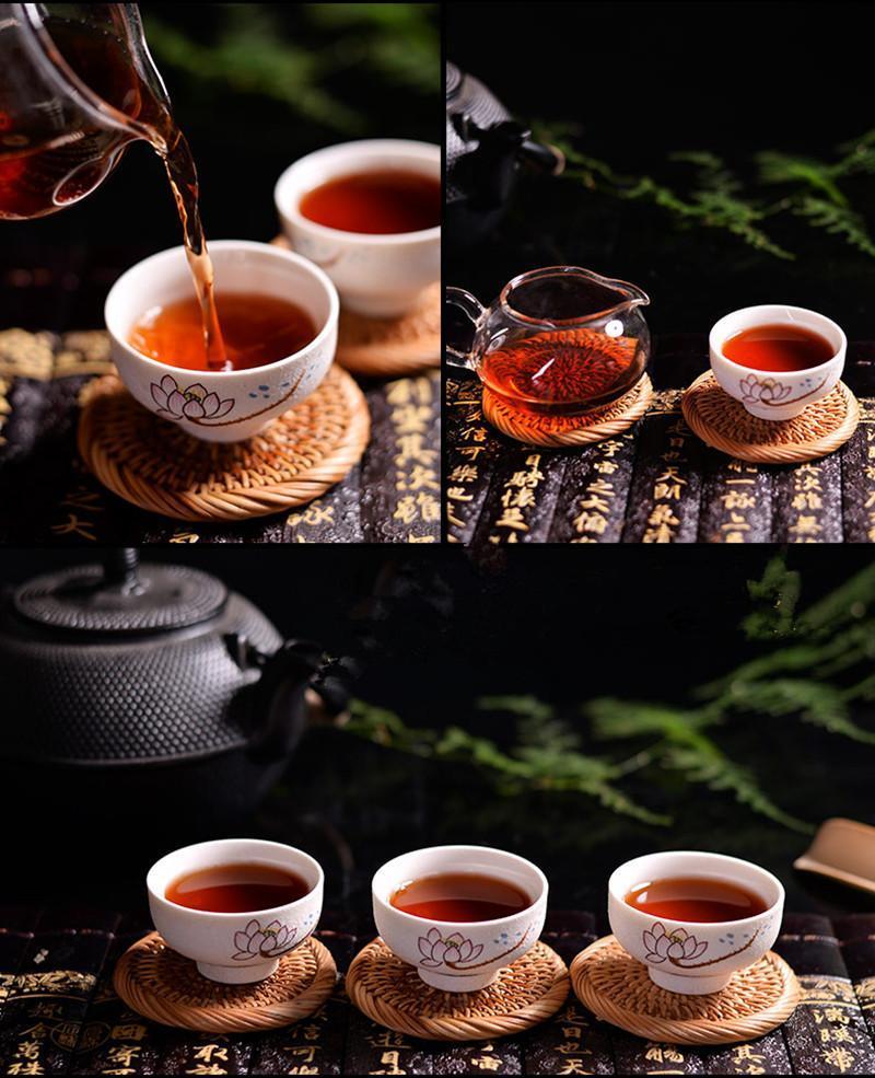 357g Yunnan Pu Erh Tea Puer Ripe Tea Cake Spring Cooked Black Tea Health Care