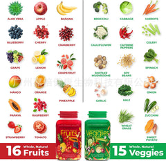 Fruit & Vegetable Capsules Vitamin Supplement Vegetarian Capsules 90 Capsules