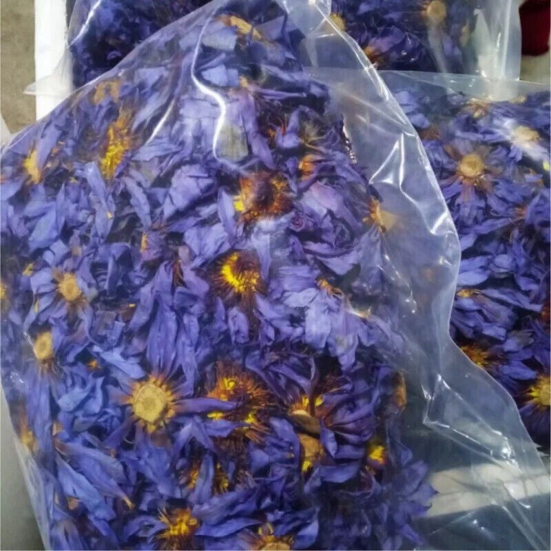 Dried Blue Lotus Flower Tea Blooming Tea Herbal Medicine Bulk Nymphaea 250g