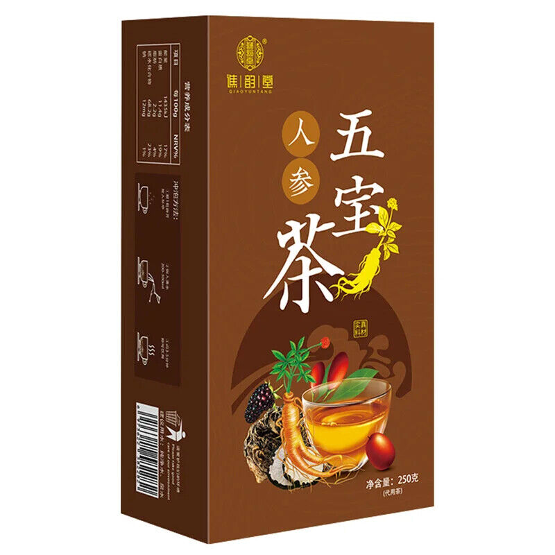 Ginseng Five Treasure Tea Healthy Herb Tea Bag 250g/8.8oz