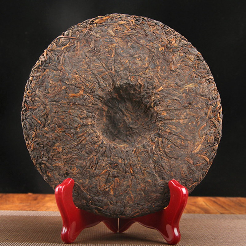 357g Golden Bud Banzhang Puerh Tea Cake Puerh Tea Ripe Tea Ancient Tree Ripe Tea