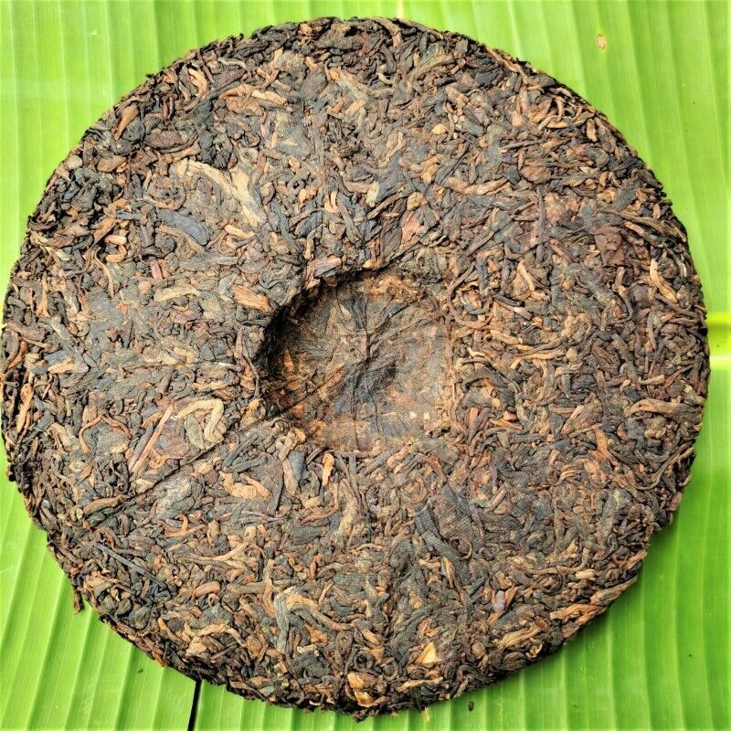 357g/12.59oz Organic Peacock Puerh Ripe Tea Cake Premium Pu'er Black Tea