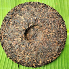 357g/12.59oz Organic Peacock Puerh Ripe Tea Cake Premium Pu'er Black Tea