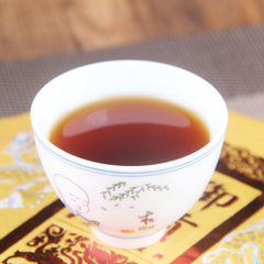 357g Xishuangbanna Spring Tea Yunnan Ripe Puerh Tea  Royal Tribute Gold Cake