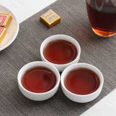 Menghai Puerh Ripe Tea Small Square Brick,Catalpa Puerh Tuo Tea 500g