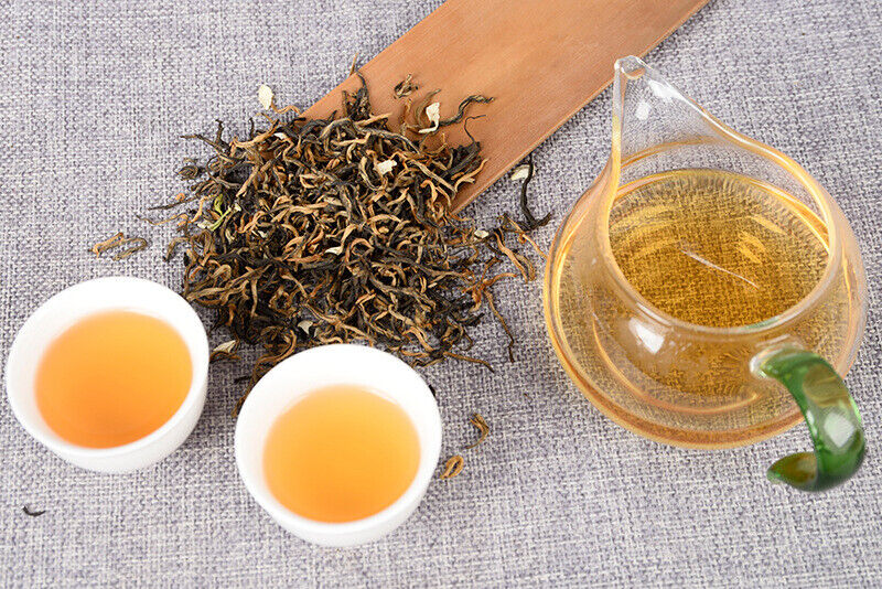 HelloYoung Yunnan Tea Jasmine Dian Hong Tea Jasmine Mao Feng Dian Hong Tea 100g 3.5 Oz