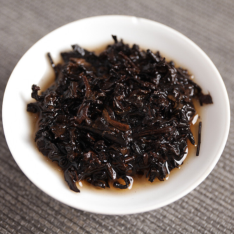 100g Big Tree Old Pu'er Ripe Cake Yunnan Pu'er Tea 2018 Menghai Ripe Tea