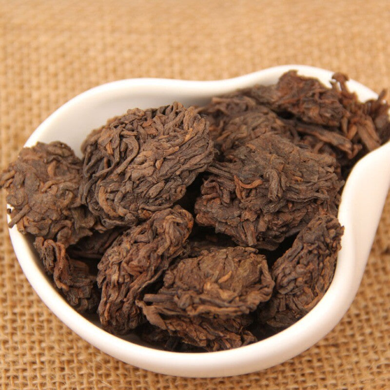 Supreme Aged Golden Buds Lao Cha Tou Pu'er Pu-erh Loose Tea Puer Ripe Shu 250g