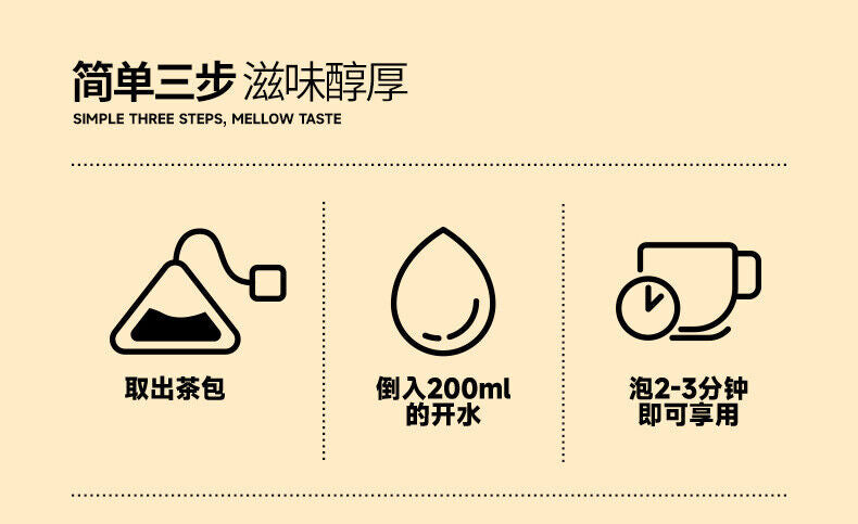 Health Tea Five Fingers Peach and Poria Tea Wu Zhi Mao Tao 250g Triangle Bag