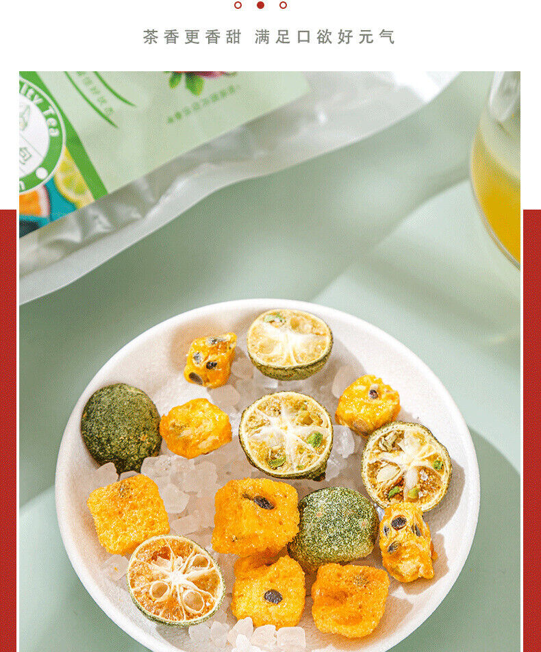 Green orange passion fruit tea 200g summer vitamin C kumquat cold brew fruit tea