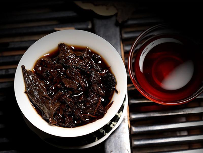 HelloYoungYunnan 357g Pu-erh Tea Puerh Ripe Tea Wishful Tea-cake Top Class Cooked Shu HelloYoung Tea