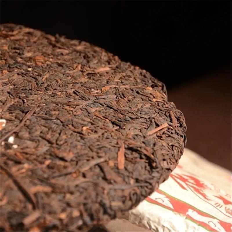 HelloYoung357g Old Class Pu-erh Cooked Tea Cake Yunnan Tea Original Flavor Black Puer Tea