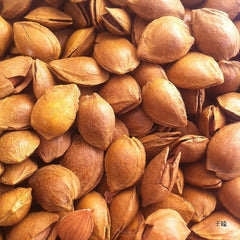 White almond nut hand peeled thin shell casual snack original flavor