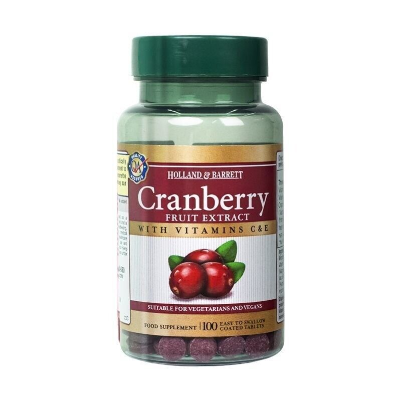 HB Cranberry Tablets for Women's Private Health 255mg * 100 Tablets/Bottle