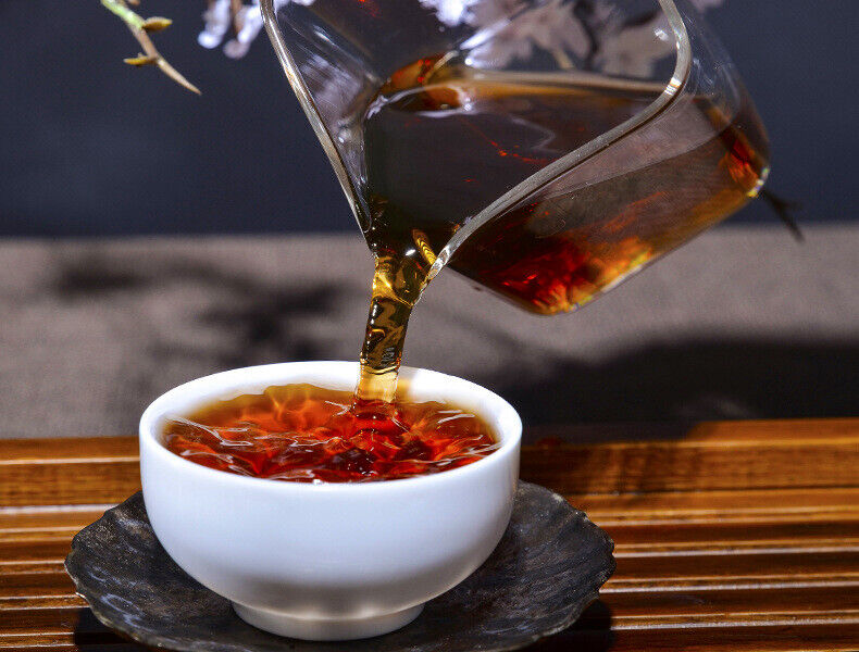 Banzhang Ripe Tea 250g Pu'er Tea Ripe Tea Brick Tea Pu'er Ripe Tea Brick