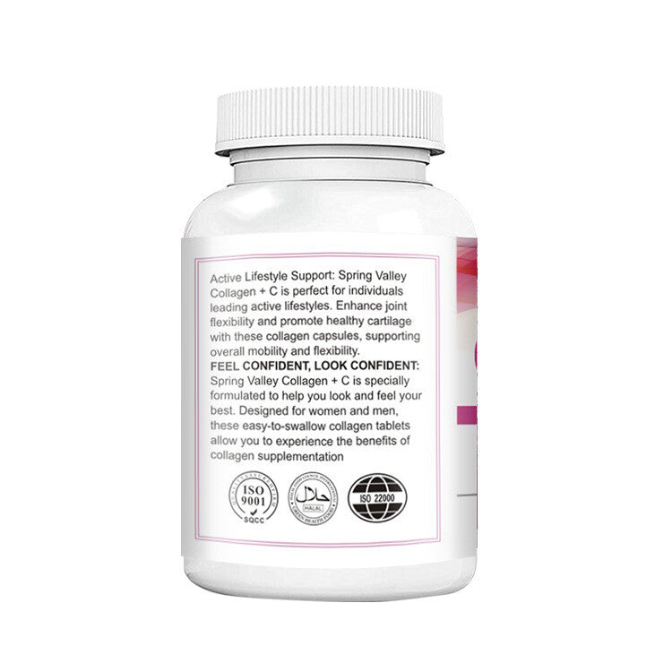 Collagen Vitamin C Biotin Tablets for Healthy Skin Hair Nail 60tablets/bottle