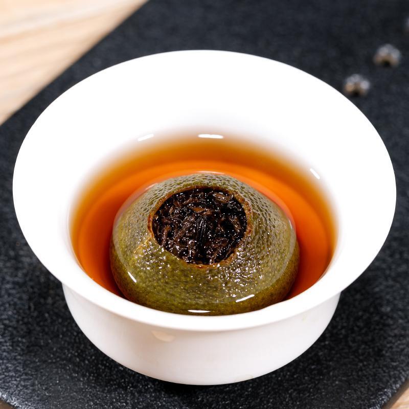100g Orange Shu Puer Tea,Guwen Xinhui Mandarin Yunnan Puer Ripe Tea