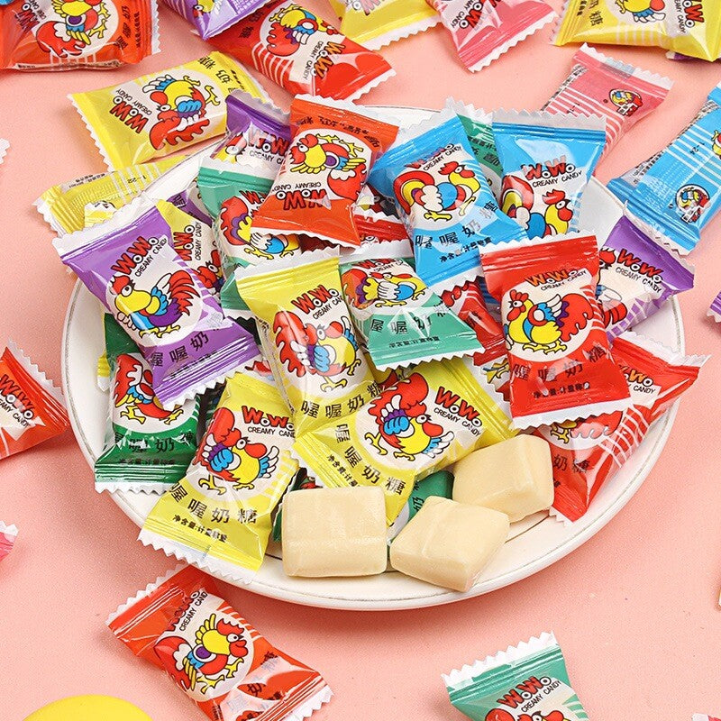 WOWO Milk Candy Children's Snacks Candy Wedding Candy 喔喔奶糖结婚喜糖童年8090怀旧散装混合儿童零食糖果