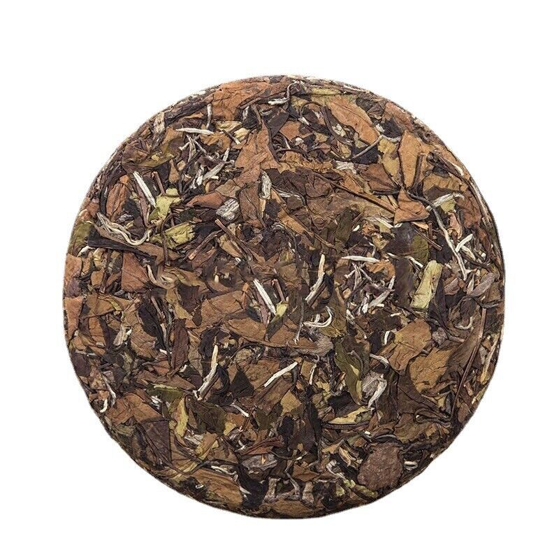HelloYoung 350g Shou Mei cake Fuding high mountain old white tea aged sun white tea