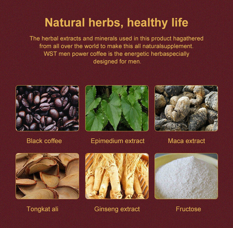 100g Energy Coffee – Boosting Blend for Vitality & Stamina Winstown Men's Power