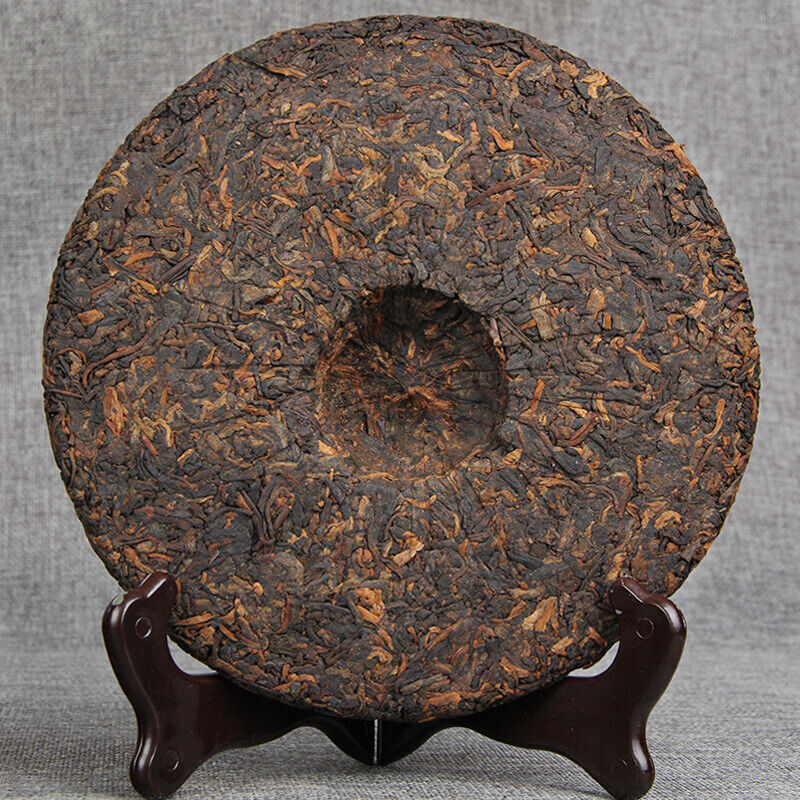 357g/12.59oz Black Tea Golden Bud Ripe Tea Premium Big Leaf Pu'er Tea Cake