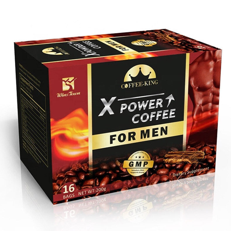 X Power Coffee Energy Coffee for Men Kidney Tonifying 12.5g/bag*16 Bags