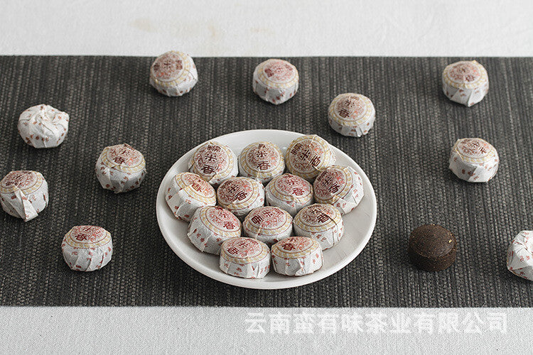 500g Glutinous Rice Fragrance Cooked Tuo (White Cotton) Yunnan Pu'er Tea