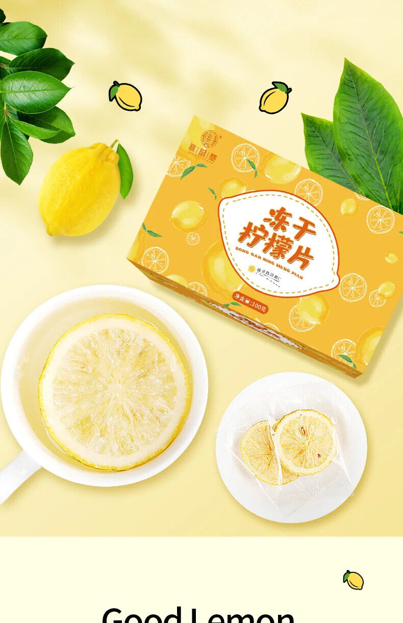 Freeze Dried Lemon Slices Healthy Herb Tea Bag 100g/3.52oz