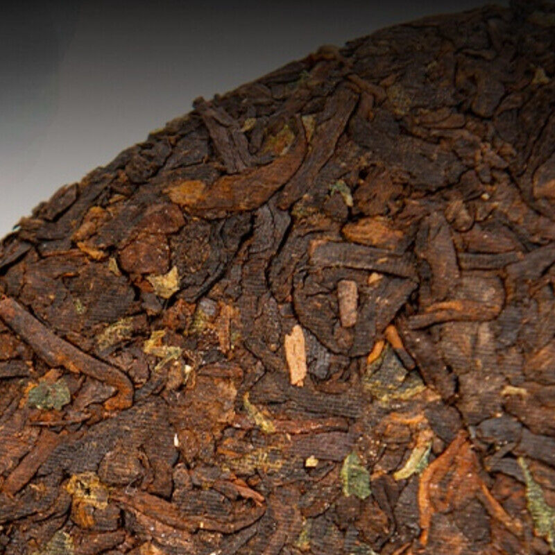 357g/12.59oz Glutinous Rice Aroma Cooked Pu'er Tea Puerh Tea Cake Aged  Puer Tea