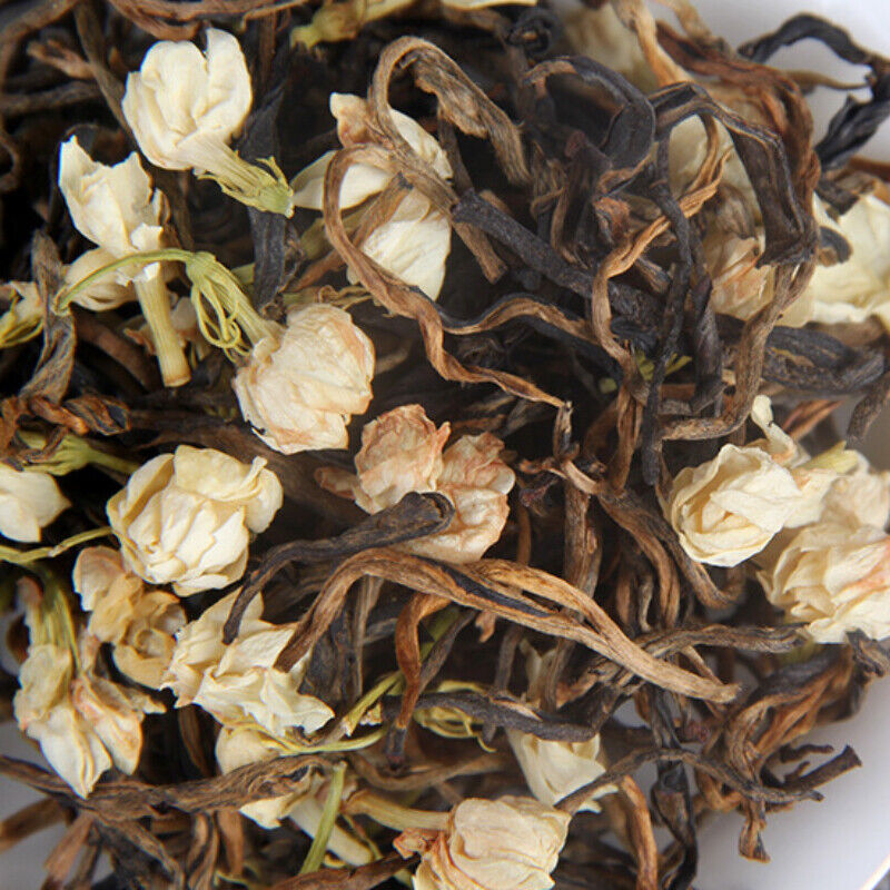 HelloYoung Jasmine Black Tea Fengqing Yunnan Dian Hong Tea Red Gold Buds Bulk 500g/1.1lb