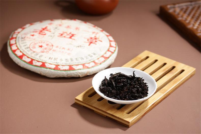 357g Ancient Cooked Puerh Tree Black Tea Cake Tea Old Ban Zhang Ripe Pu-erh Tea
